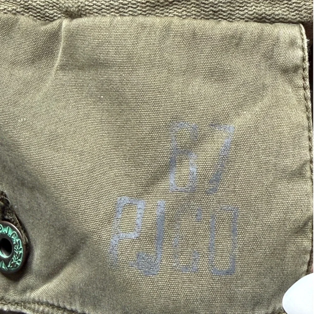 Polo Ralph Lauren Cargo Shorts Mens 38 Olive Green Military Utility Stencil RLCO